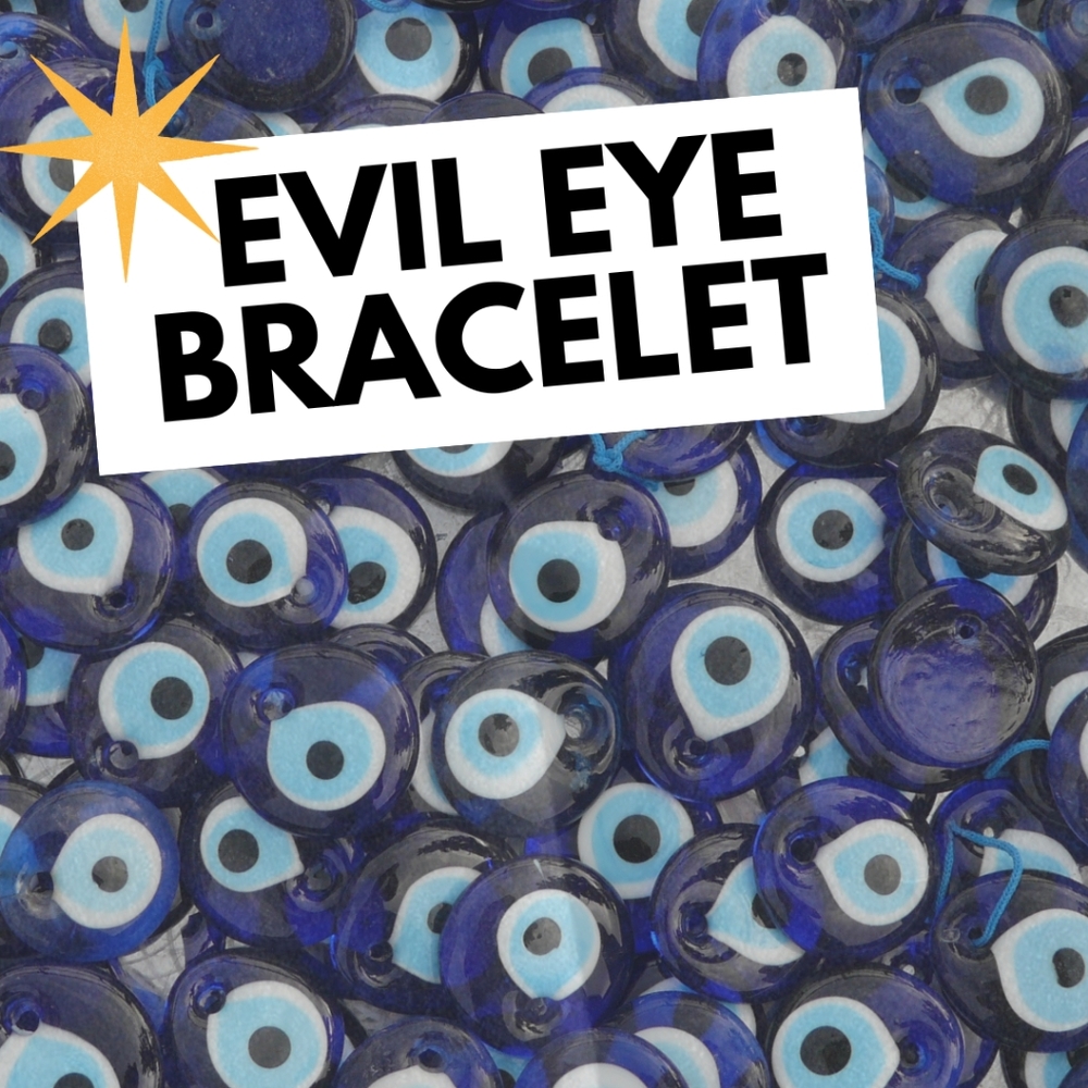 EVIL EYE BRACELET 18k GOLD PLATED from Pretty Bird USA